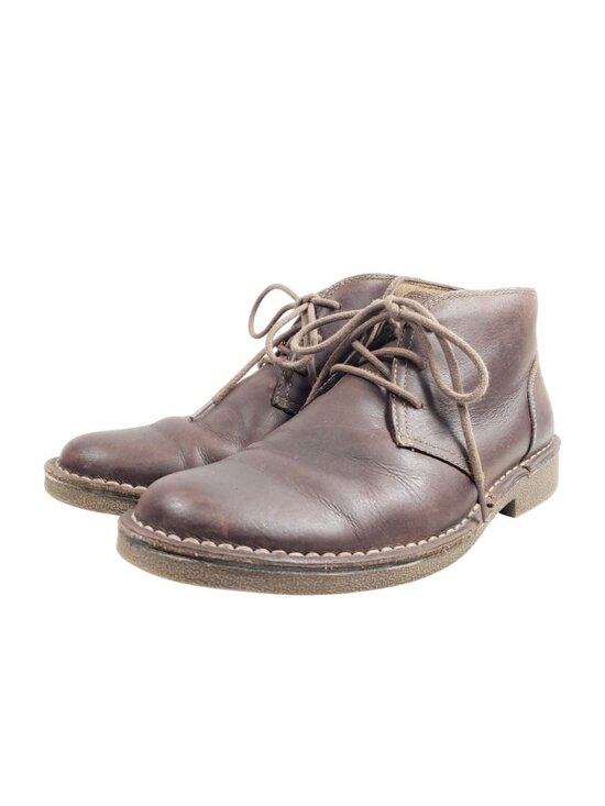 Chaps Mens Size 9.5 Brown Leather Lace-Up Chukka Boots main image 4